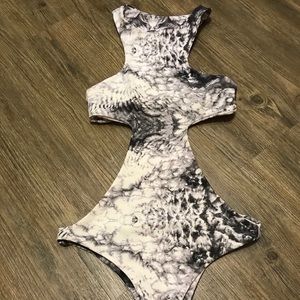 Mikoh Osaka One Piece in Smoke Grey